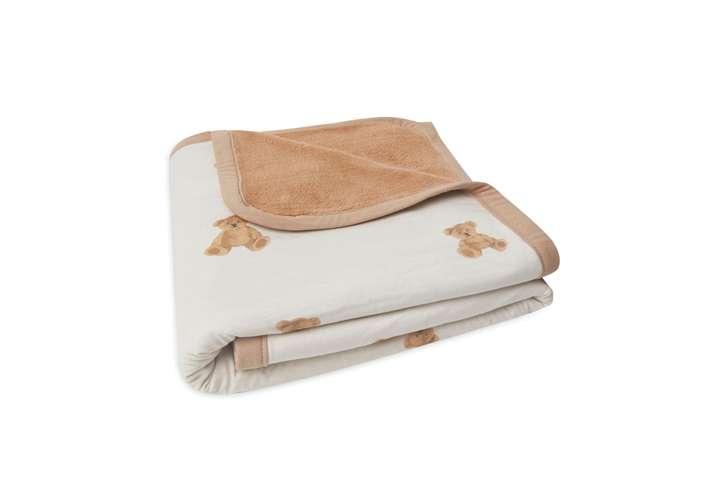 Jollein Crib Blanket Jersey 100x150cm | Teddy Bear