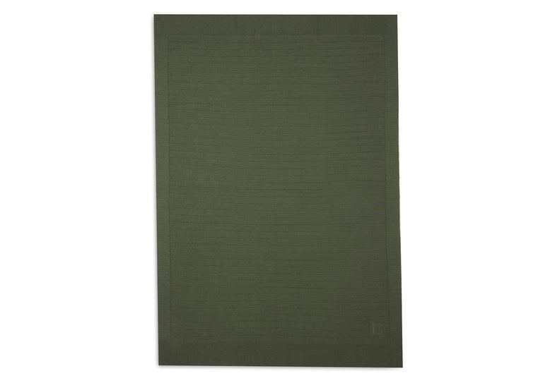 Jollein Crib Blanket 75x100cm | Pure Knit Leaf Green