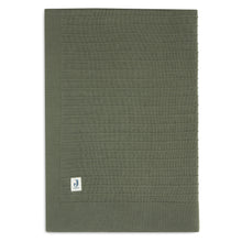 Jollein Crib Blanket 75x100cm | Pure Knit Leaf Green