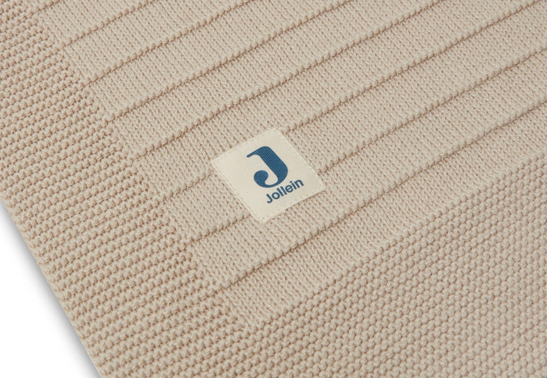 Jollein Crib Blanket 75x100cm | Pure Knit Nougat