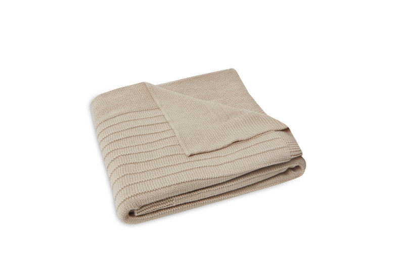 Jollein Crib Blanket 75x100cm | Pure Knit Nougat
