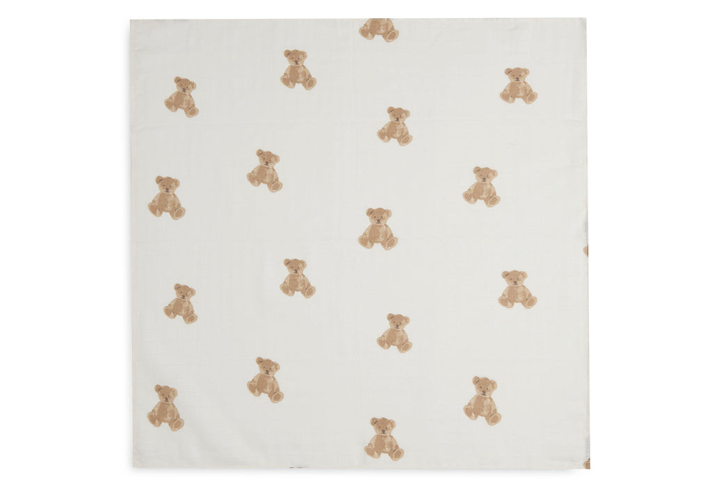 Jollein Hydrophilic Multi Cloth Small 70x70cm 3-Pack | Teddy Bear