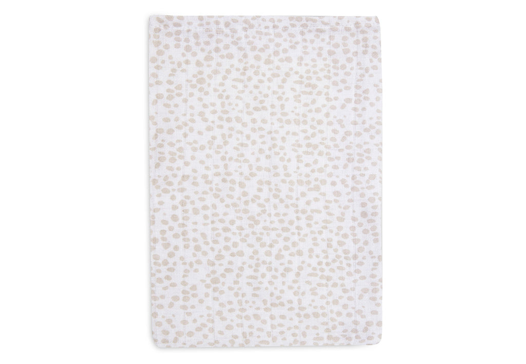 Jollein Set 2 Hydrophilic Wash Cloths | Dotted & Rabbit Nougat