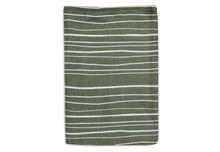 Jollein Set 2 Hydrophilic Wash Cloths | Stripe & Olive Leaf Green