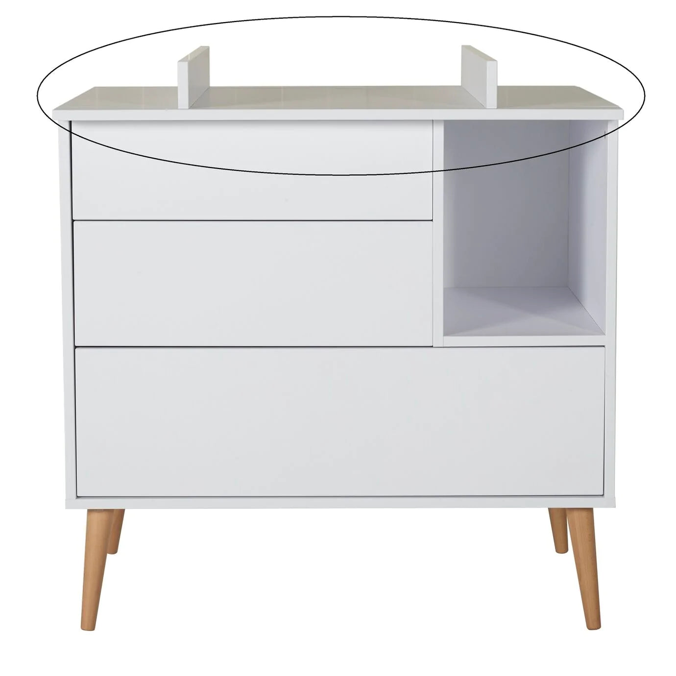 Quax Cocoon Extension Commode I Ice White