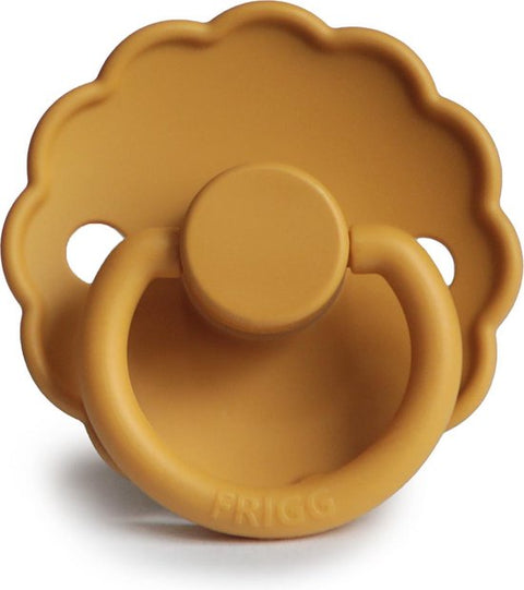 Frigg Daisy Silicone Pacifier 0-6M | Honey Gold