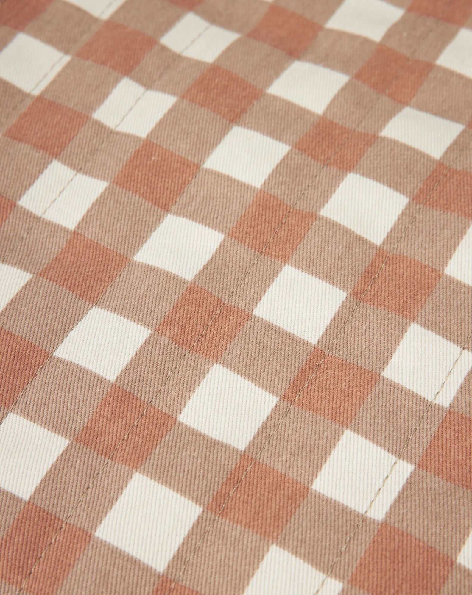 Nobodinoz Thermal lunch bag | Terracotta Check