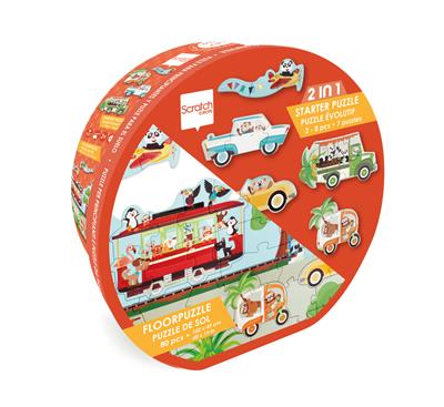 Scratch Puzzle Floor And Beginner Puzzle 80PCS | On the road