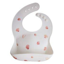 Mushie bibs silicone Bib - Sea shells Ivory