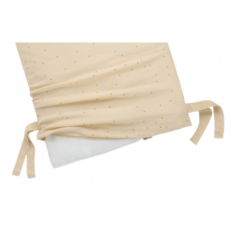 Nobodinoz Zipped Cot Bed Bumper Wabi Sabi | Dots Ginger