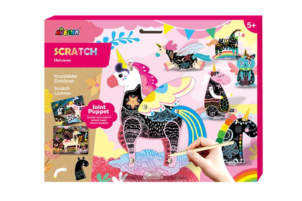 Avenir Scratch Knutselset Kras | Unicorns