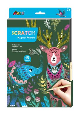 Avenir Scratch Craft Set Scratch | Magical animals