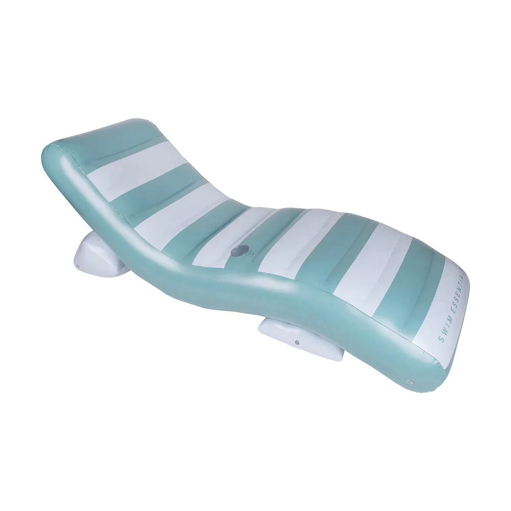 Swim Essentials Luxury Lounge Bed Inflatable 180cm | Old Green