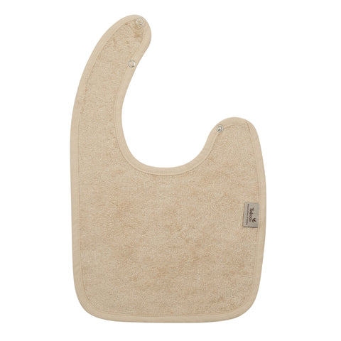 Timboo Bamboo XL bib 26x38cm With snap button | Frosted almond