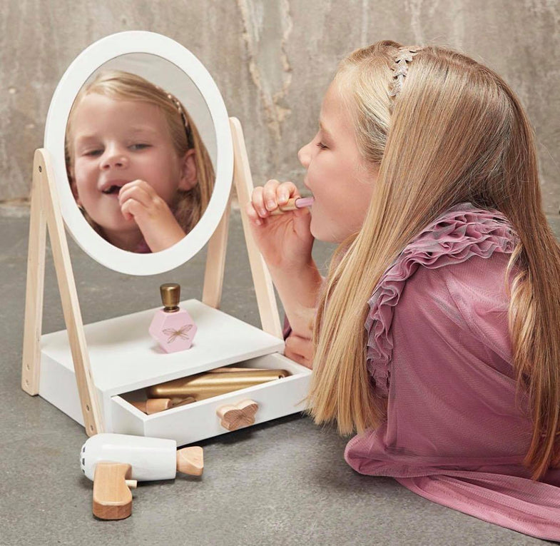 Minikane Wooden Makeup Table With Mirror