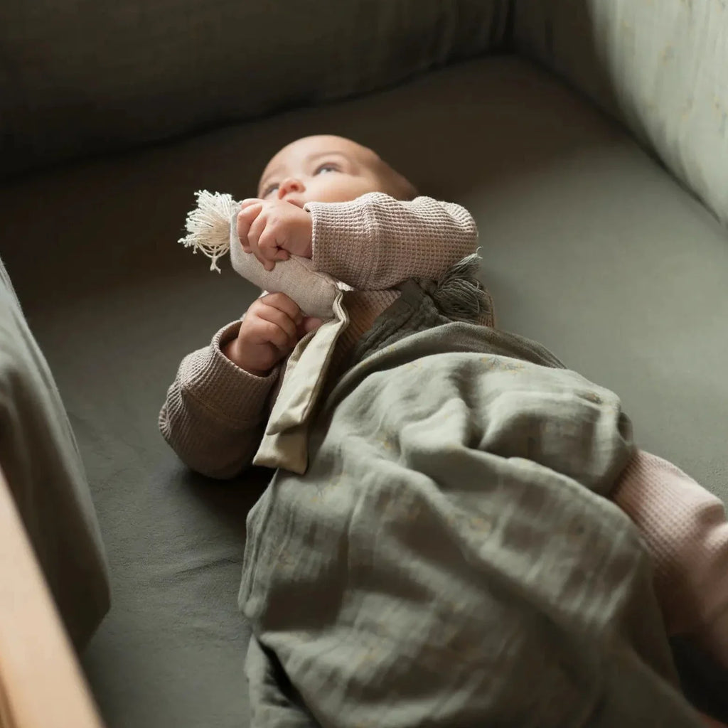 Nobodinoz Wabi Sabi Birth gift Swaddle | Flore Vetiver