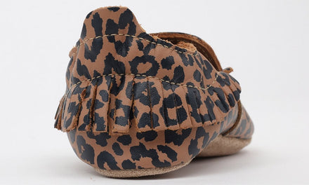 Bobux Soft Soles Caramel Leopard