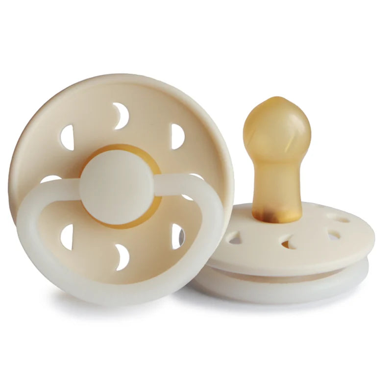 Frigg Moon Latex Pacifier 6+M | Cream Night