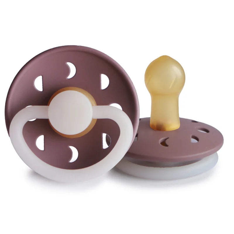 Frigg Moon Latex pacifier 0-6m | Twilight Mauve Night