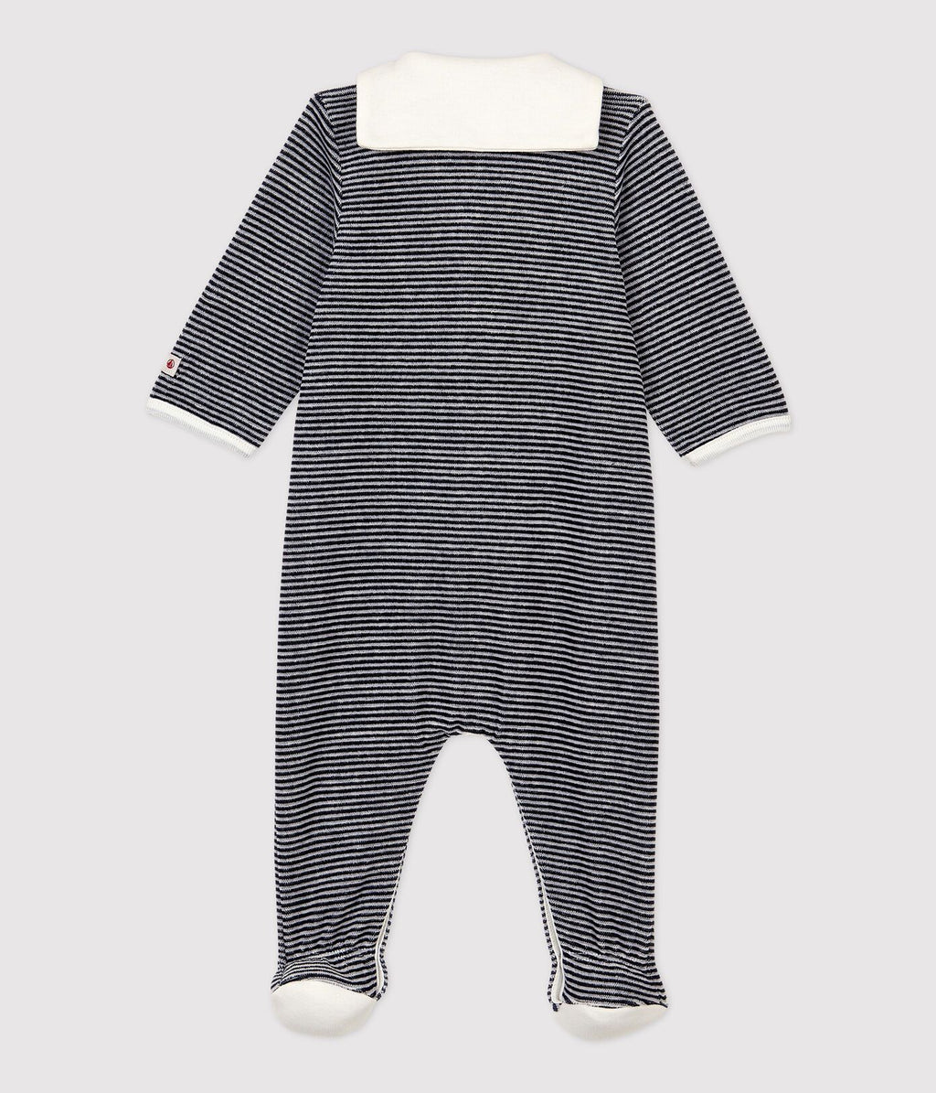 Petit Bateau Pajama | Striped With Col