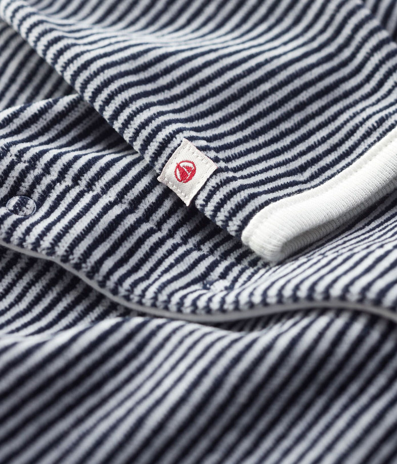 Petit Bateau Pajama | Striped With Col