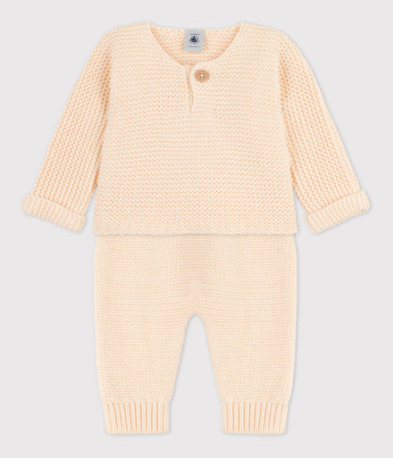 Petit Bateau baby suit 2-piece tricot | Avalanche