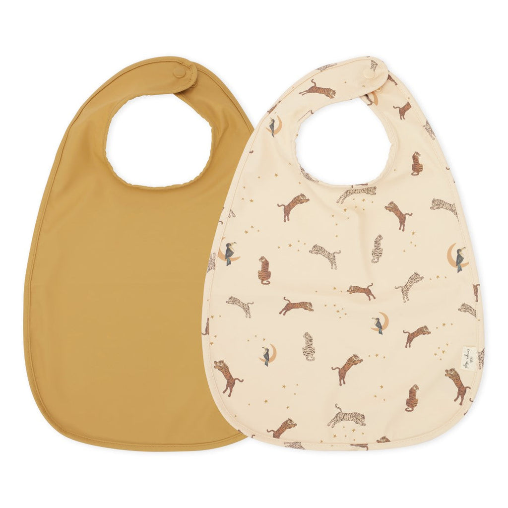 Konges Sløjd Bib Washable 2-Pack | Roar /Almond