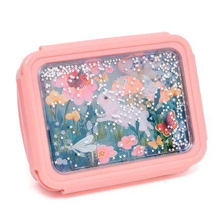 Petit Monkey Handy Bento Lunchbox | Bunny White Stars