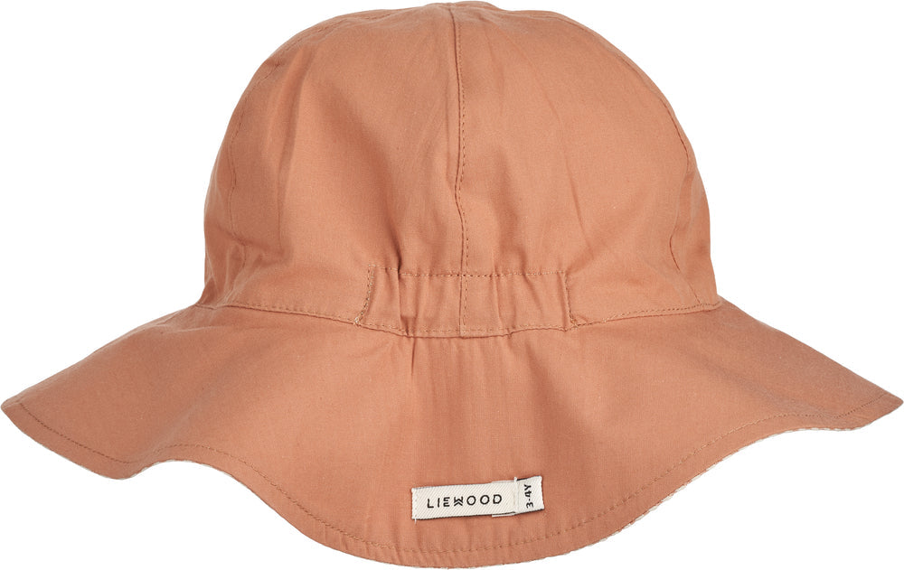 Liewood Amelia Reversible sun hat | Stripe Tuscany Rose /Sandy