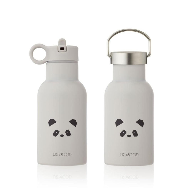 Liewood Anchor Thermal Drinking Bottle With Handy Drinking Spout  - Panda Light Grey