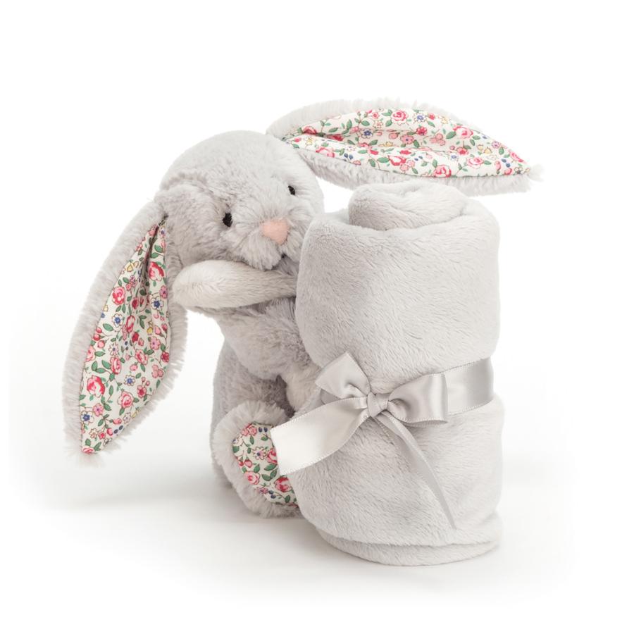 Jellycat Cuddle Cloth Blossom Silver Bunny Soother