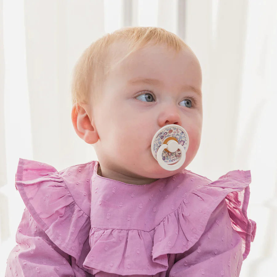 Bibs pacifier latex 0-6 months 2 pack | Blush mix