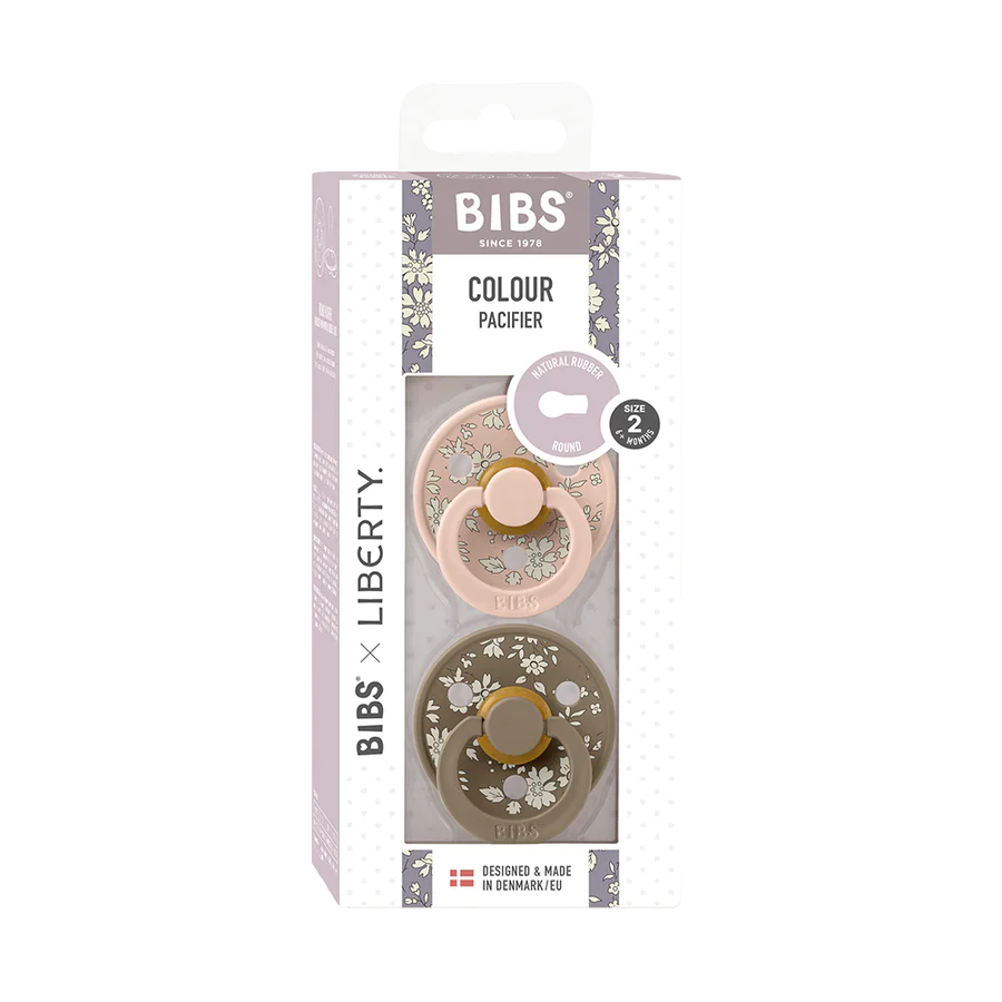 Bibs pacifier latex 0-6 months 2 pack | Blush mix