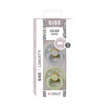 Bibs pacifier latex 0-6 months 2 pack | Sage mix