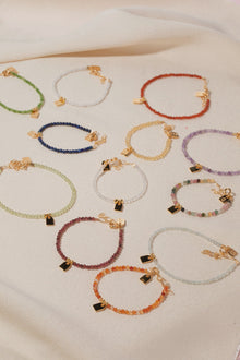 Galore Bracelet Birthstone November Citrine & Tag | Gold