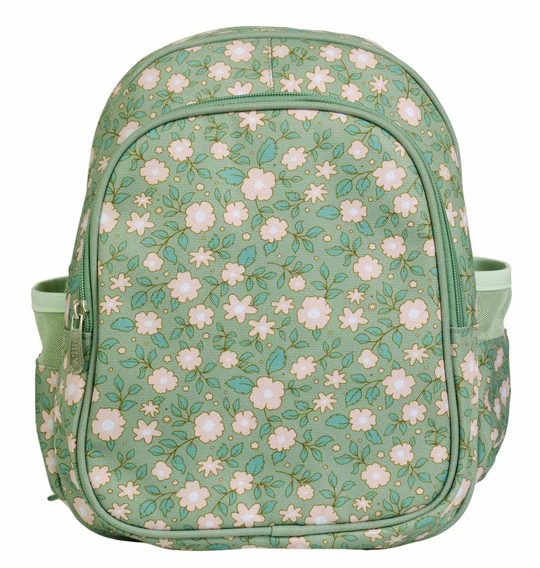 A Little Lovely Company Backpack | Blossoms - Sage Green