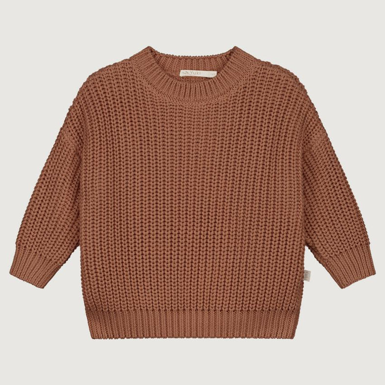Yuki Chunky Knit Sweater | Brick