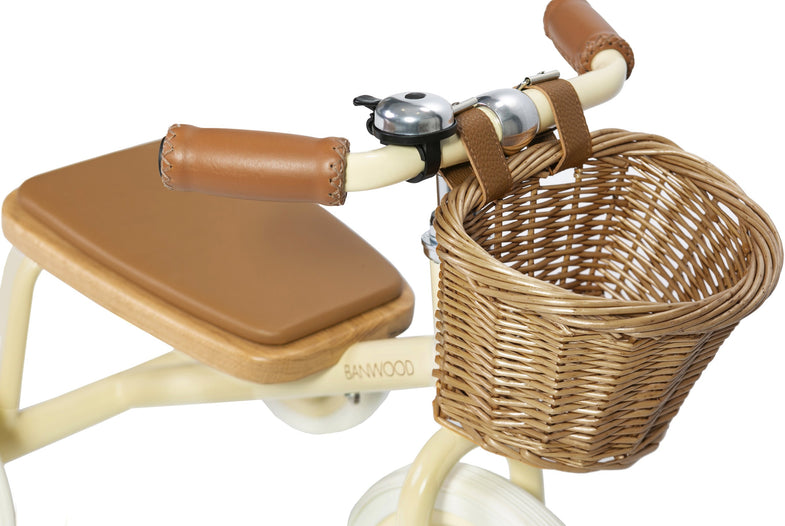 Banwood trike tricycle With pushing and basket | Cream