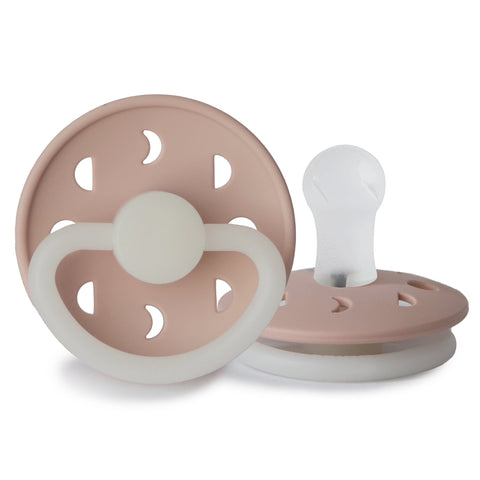 Frigg Moon Silicone pacifier 6+M | Blush Night