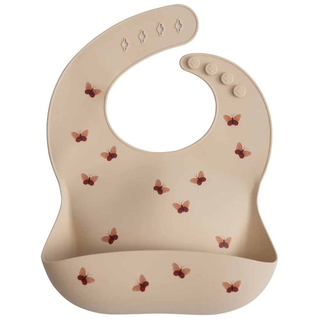 Mushie Bibs Silicone bib | Butterflies