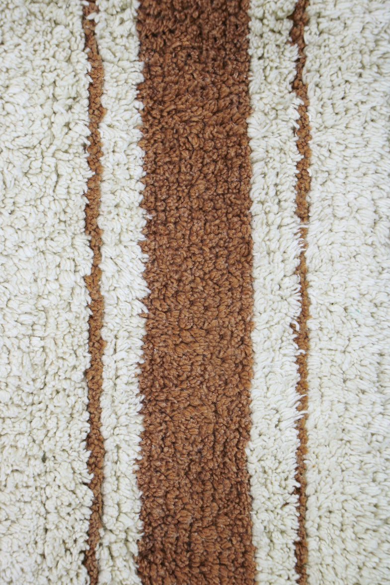 Lorena Canals Machine Washable Rugcycled Carpet 140x200cm | Gastro Toffee