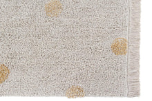 Lorena Canals machinewasbaar tapijt 120x160cm Hippy Dots Natural Honey