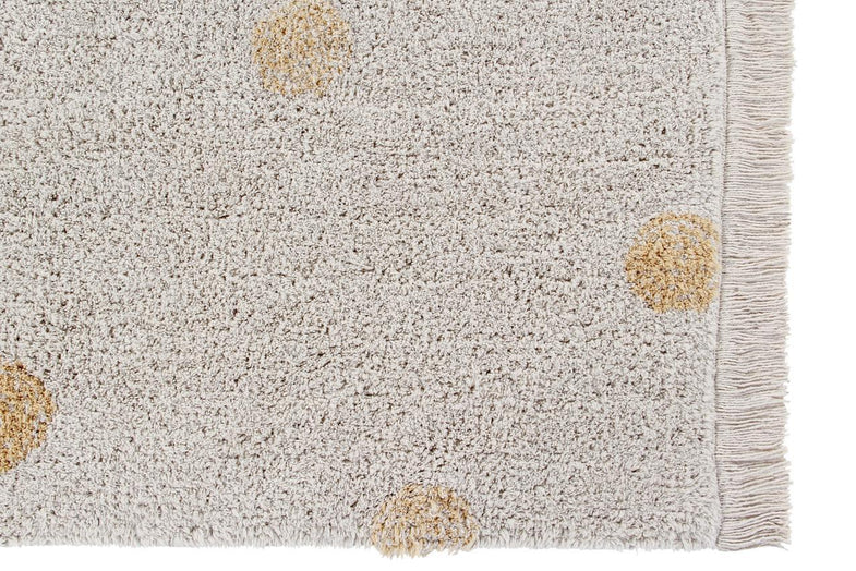 Lorena Canals Machine washable Carpet 120x160cm Hippy Dots Natural Honey