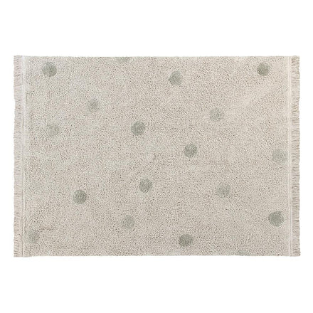 Lorena Canals machinewasbaar tapijt 120x160cm Hippy Dots Natural Olive