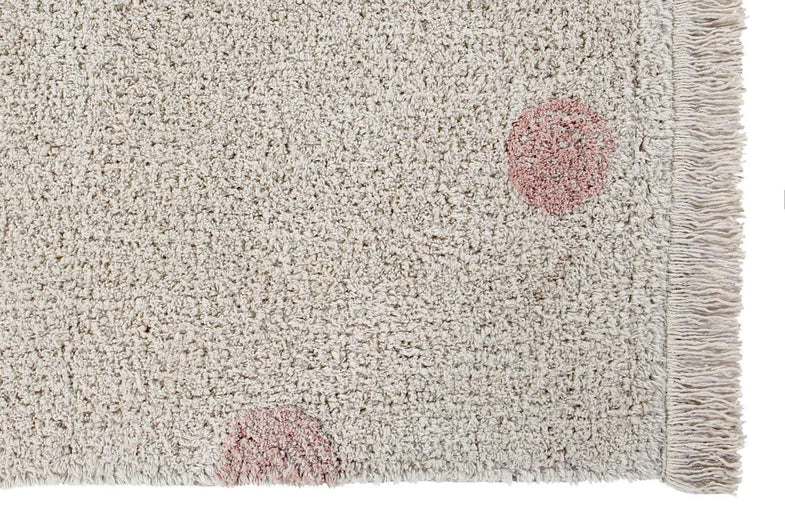 Lorena Canals Machine Washable Carpet 120x160cm Hippy Dots Vintage Nude