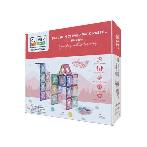 Cleverclixx Ball Run Clever Pack Pastel | 110 pieces - Pre order delivery from 30/10