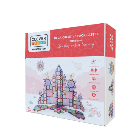 Cleverclixx Mega Creative Pack Pastel | 210 pieces - Pre order delivery from 30/10