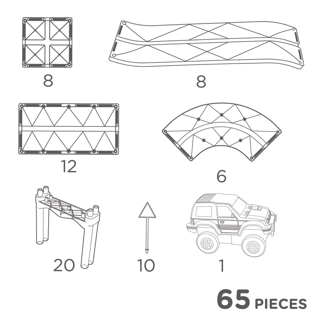 CleverClixx Race Track Intense | 65 pieces