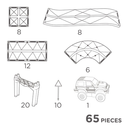 CleverClixx Race Track Intense | 65 pieces