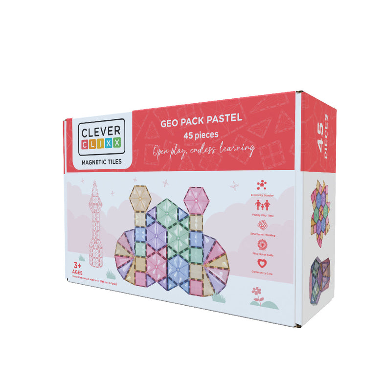 Cleverclixx Geo Pack Pastel | 45 pieces